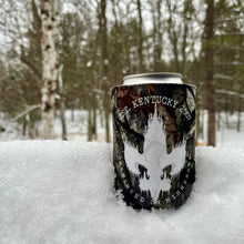 Load image into Gallery viewer, LAURENTIAN FOLK METAL woodland camo koozie
